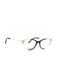 Bebe Full-Rim Square Multicolour Eyewear Frames For Women, Mirrored Clear Lens, BB5168