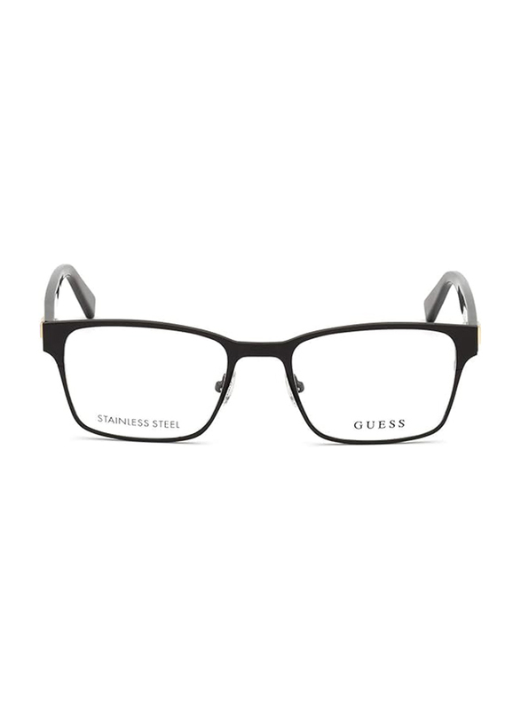 Guess Full-Rim Square Matte Black Frames for Men, GU1994 002