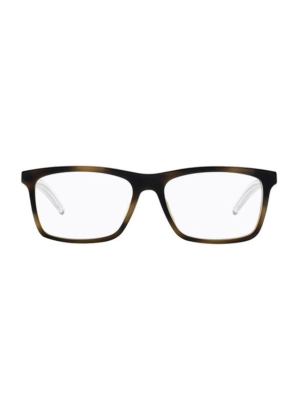 Dior Homme Blacktie Full-Rim Wayfarer Havana Crystal Green Eyeglass Frame for Men, Blacktie 215 1BD, 54/16/145