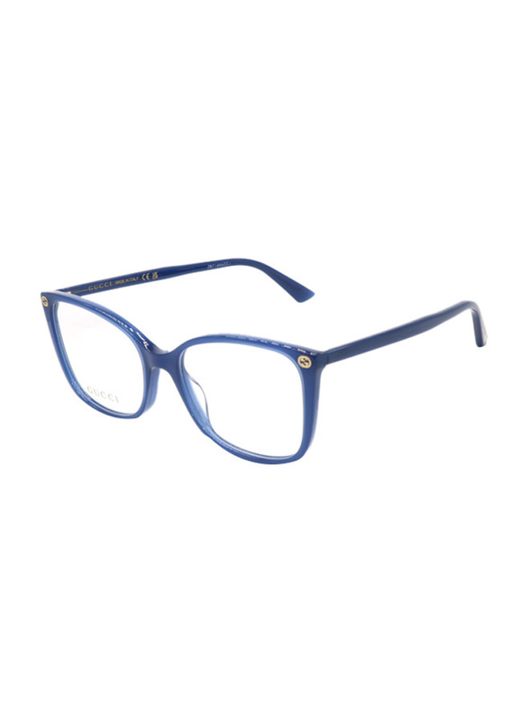Gucci Full-Rim Cat Eye Blue Frames for Women, GG0026O 011, 57/16/145