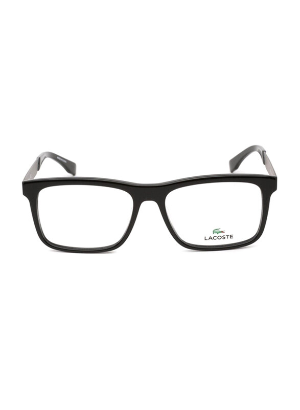 

Lacoste Full-Rim Black Rectangular Sunglasses for Men, Transparent Lens, L2788 001, 55/16/145