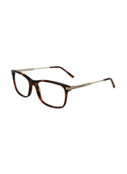 Lacoste Full-Rim Rectangular Tortoise Sunglasses for Men, Transparent Lens, L2888 230, 55/18/145