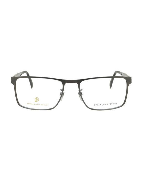 David Beckham Full-Rim Rectangular Ruthenium Frame for Men, DB1067 R805418, 58/19/150