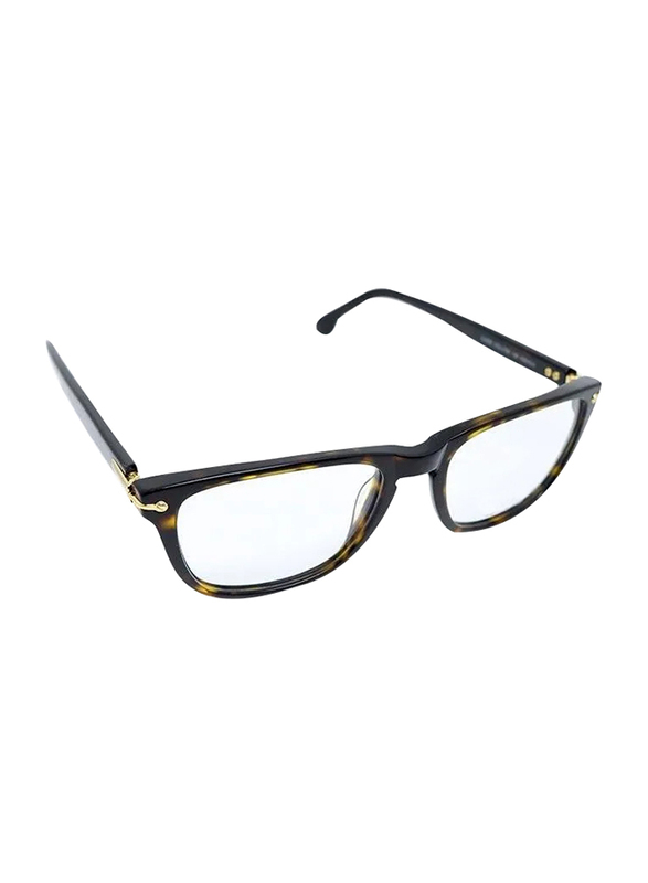 Lozza Full-Rim Square Brown Eyeglass Frame for Women, Clear Lens, VL4055 0790, 51/18/140