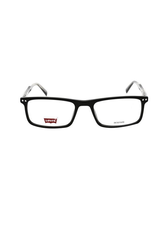 

Levi'S Full-Rim Rectangular Black Frame for Men, LV5020 0807 00, 55/19/145