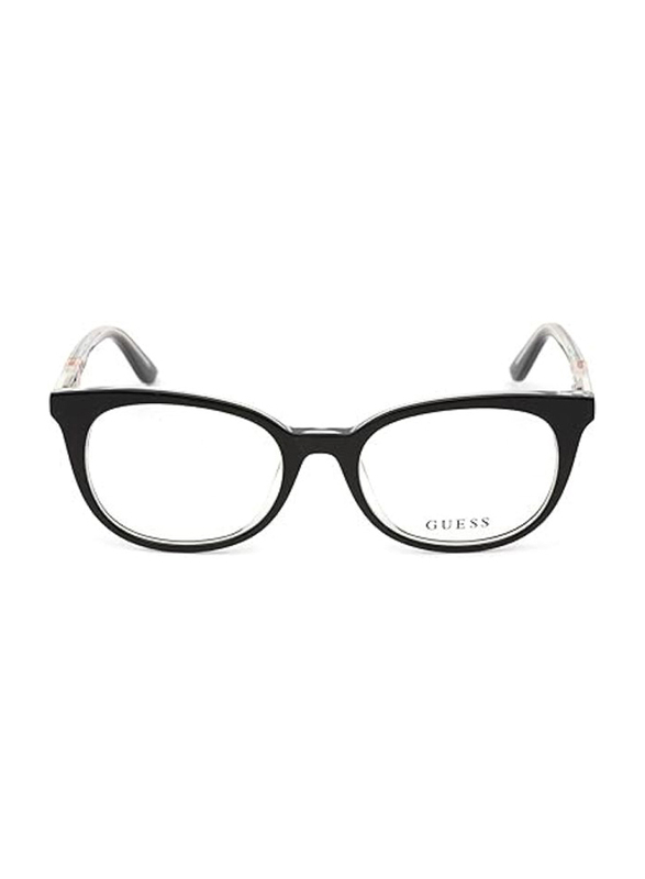Guess Full-Rim Cat Eye Shiny Black Frames for Women, GU2732 001, 51/18/140