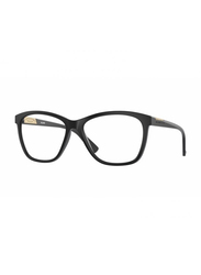 Oakley Full-Rim Geometric Black Frames for Women, OX8155 0755, 55/15/139