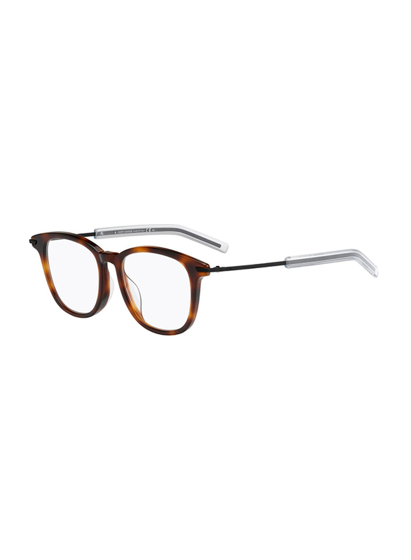 Dior Homme Blacktie Full-Rim Round Havana Brown Eyeglass Frame for Men, Blacktie 195f New, 51/18/145