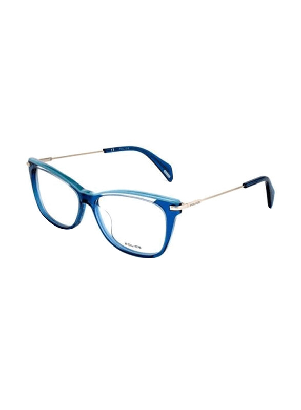 Police Full-Rim Square Blue Frame for Women, VPL506E 530955, 53/14/140