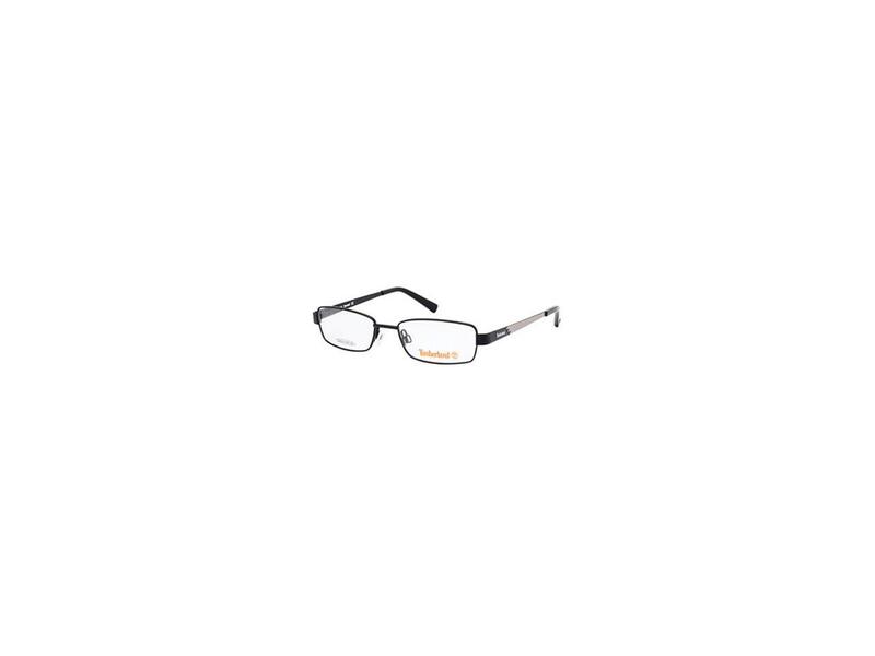 Timberland Full-Rim Rectangular Black Eyeglass Frames for Men, Clear Lens, TB5051 002, 47/16/125