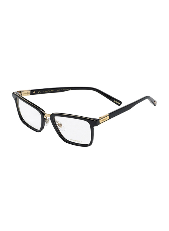 Chopard Full-Rim Rectangular Shiny Black Eyeglasses Frame for Men, VCH252 530700, 53/19/145