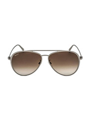 Bally Polarized Full-Rim Pilot Grey Sunglasses For Men, Black Lens, BY0024-D 08K