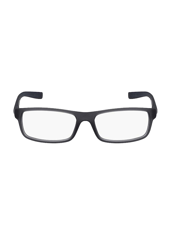 Nike Full-Rim Rectangular Dark Grey Eyeglass Frames Unisex, Transparent Lens, NIKE5090 70, 47/14/130