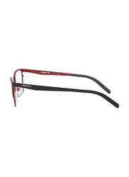 Arnette Full-Rim Rectangle Matte Black/Red Frame For Men, AN6124 719, 57/18/145