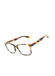 Trussardi Full-Rim Rectangular Havana Eyewear for Men, Transparent Lens, VTR483 560AGG