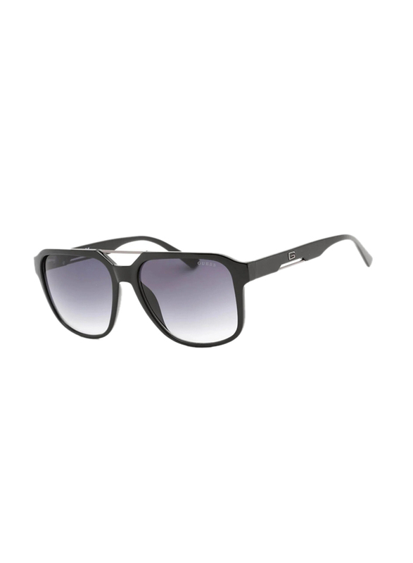 Guess Full-Rim Square Black Sunglasses Unisex, Smoke Gradient Lens, GF5078 01B