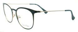 Calvin Klein Platinum Full-Rim Round Petrol Green Eyeglass Frames Unisex, Clear Lens, CK5430 431 5019, 50/19/135