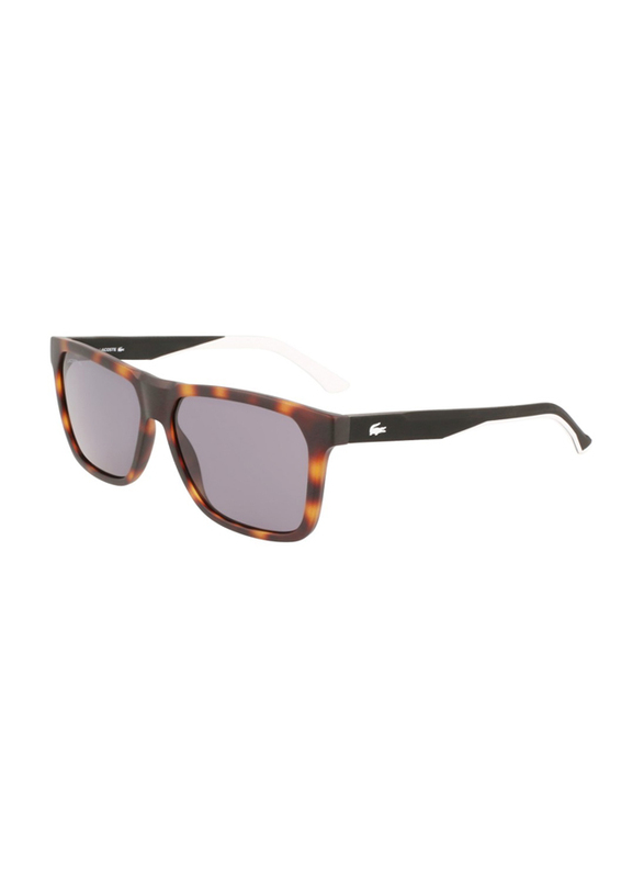Lacoste Full-Rim Havana Square Sunglasses for Men, Brown Lens, L972S 230, 57/14/145