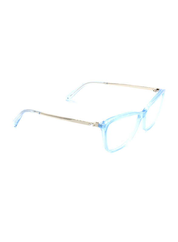 Swarovski Full-Rim Square Light Blue Frames for Women, SK5314 086, 54/14/140