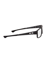 Oakley Full-Rim Rectangle Satin Black Frames for Men, OX8046 1457, 57/18/143