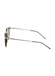 Calvin Klein Full-Rim Round Black Sunglasses Unisex, Brown Lens, CK22528TS 001, 51/21/145