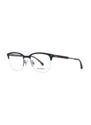 Zac Posen Half-Rim Round Black Eyewear for Men, Transparent Lens, ZHUG BK, 50/20/140