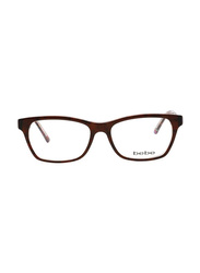 Bebe Full-Rim Rectangle Black Eyewear Frames For Women, Mirrored Clear Lens, BB5118