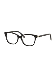 Longchamp Full-Rim Square Black Sunglasses for Women, Transparent Lens, LO2631 001, 52/15/140