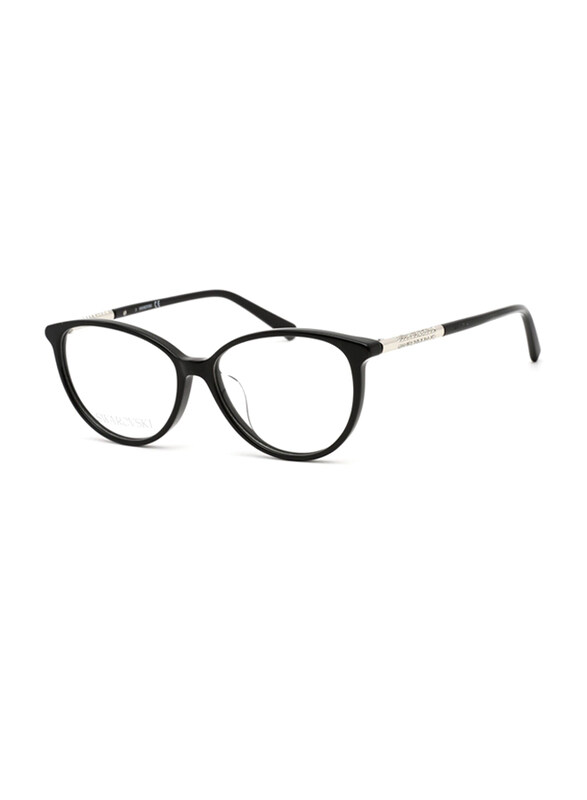 

Swarovski Full-Rim Square Shiny Black Frames for Women, SK5385 F 001, 55/14/145