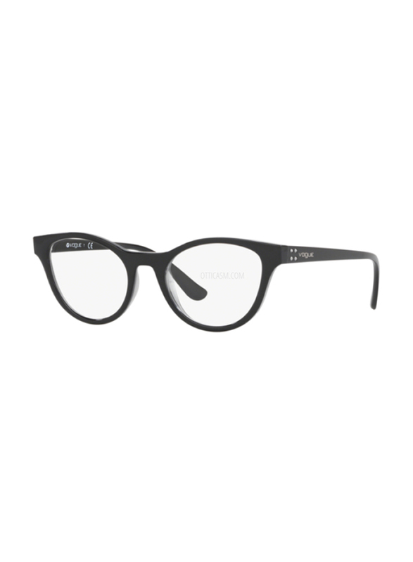 Vogue Full-Rim Cat Eye Top Black/Transparent Grey Frame Unisex, 0VO5274B 2385, 57/16/145