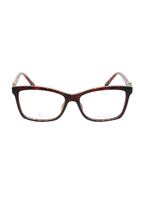 Swarovski Full Rim Square Tortoise Shell Frames for Women, SK5255 052 5315, 53/15/140