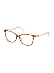 Swarovski Full-Rim Square Black Eyeglass Frames for Women, Transparent Lens, SK5367 005, 53/14/140