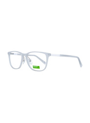 Benetton Full-Rim Rectangle Grey Eyewear Frames For Men, Mirrored Clear Lens, BEO1029 856