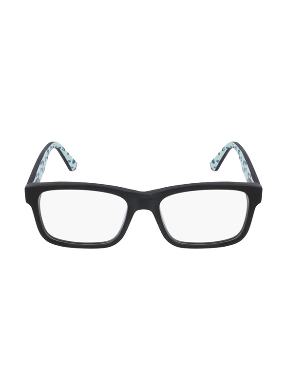 Lacoste Full-Rim Rectangular Matte Black Eyeglass Frames Unisex, Transparent Lens, L3612 2, 46/15/130