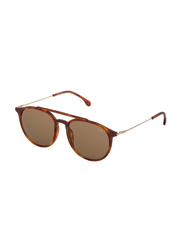 Lozza Full-Rim Round Havana Unisex Sunglasses, Brown Lens, SL4208M 530711, 53/18/140