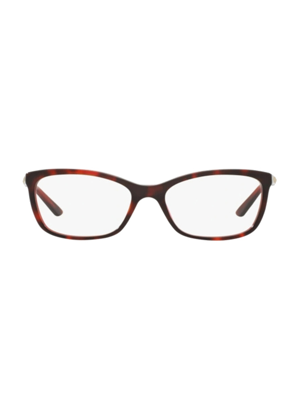 Versace Full-Rim Cat Eye Red Eyewear for Women, Transparent Lens, VE3186 5184