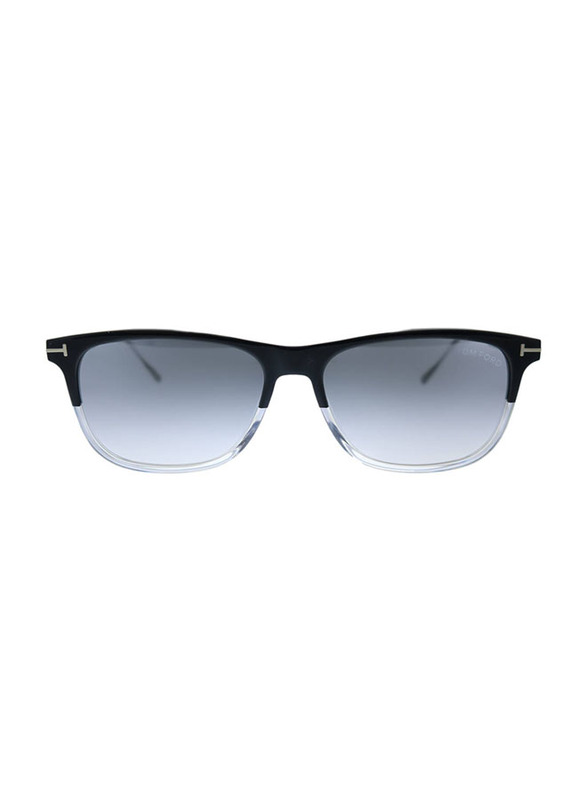 Tom ford Full-Rim Rectangular Black Sunglasses Unisex, Black Lens, FT0813 03C, 55/15/145