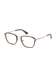 Guess Full-Rim Square Dark Havana Frames for Men, GU50041 052, 52/21/145