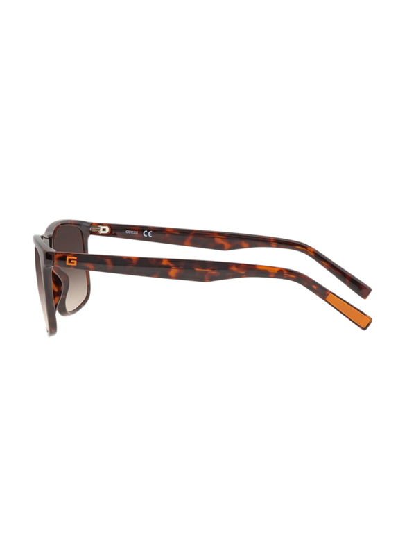 Guess Full-Rim Square Dark Havana Sunglasses for Men, Brown Lens, GU00025 52G, 59/17/145