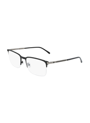 Lacoste Half-Rim Rectangular Multicolour Sunglasses for Men, Transparent Lens, L2268 001, 57/21/145