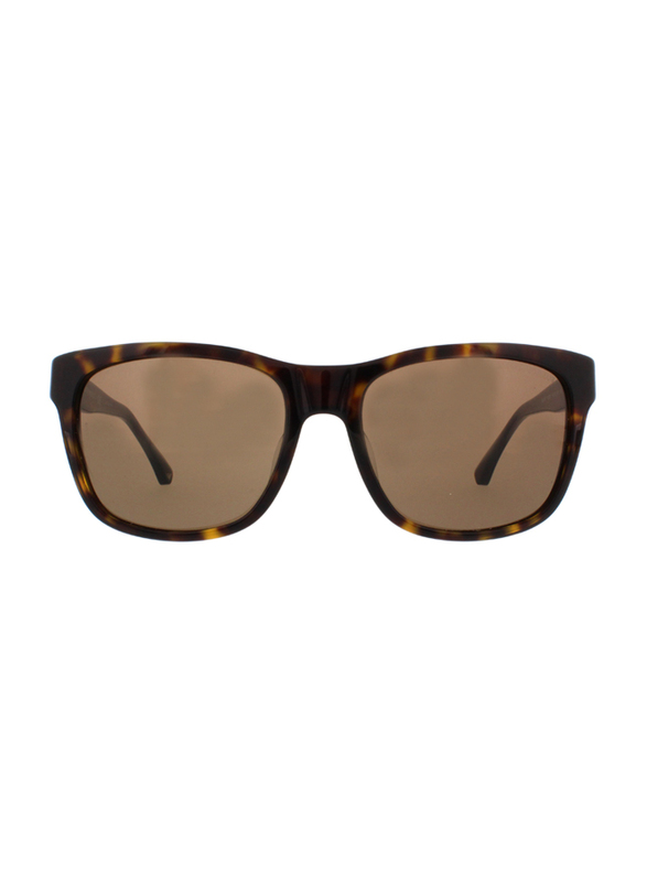 Emporio Armani Full-Rim Square Havana Brown Sunglasses for Men, Brown Lens, EA4041F 502673, 56/18/140
