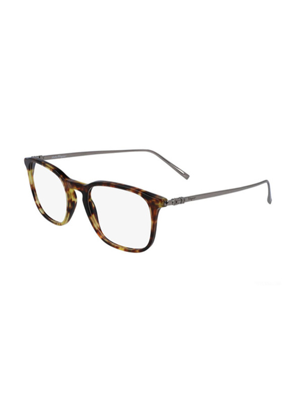 Salvatore Ferragamo Full Rim Square Dark Tortoise Eyeglasses Frame for Men, SF2846 219, 53/20/145