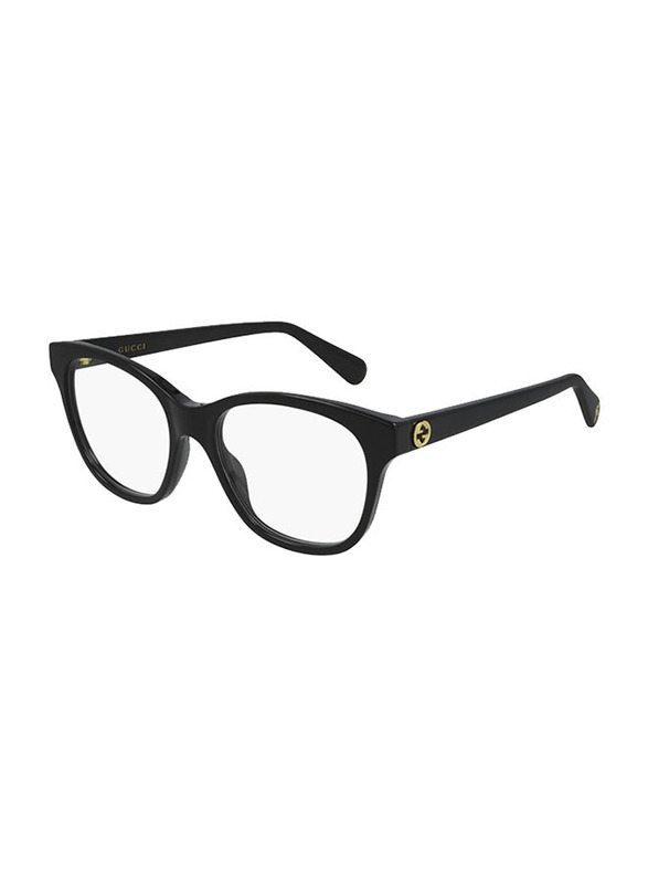 Gucci Full-Rim Cat Eye Black Eyeglasses for Women, Clear Lens, GG0923O 001 51, 51/17/140