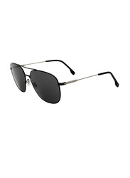 Hugo Boss Full-Rim Pilot Black Sunglasses for Men, Black Lens, BO1218/F/SK 0TI7 IR, 62/16/150