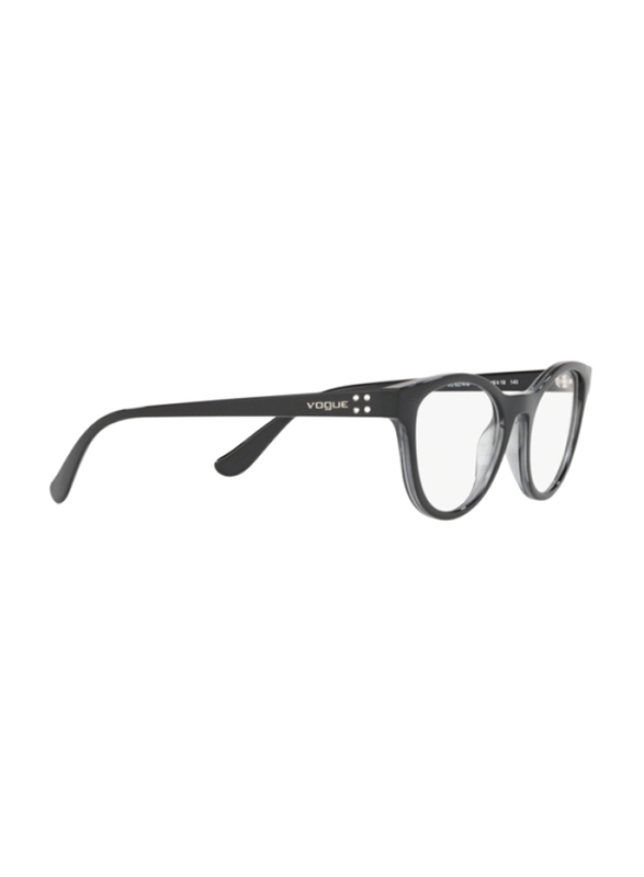 Vogue Full-Rim Cat Eye Top Black/Transparent Grey Frame Unisex, 0VO5274B 2385, 57/16/145