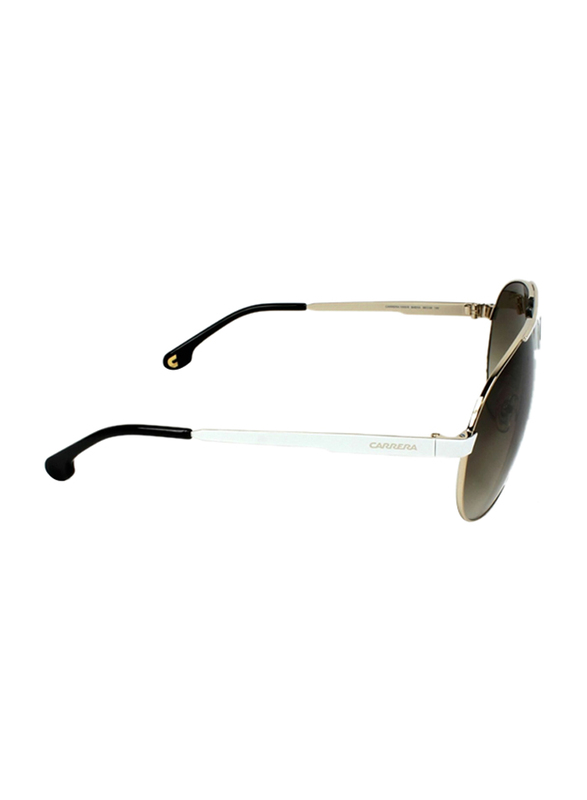 Carrera Full-Rim Pilot Gold Sunglasses Unisex, Brown Gradient Lens, 1005/S 0B4E 00, 66/9/140