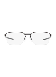 Oakley Half-Rim Rectangle Pewter Frames Unisex, OX5076 0256, 56/16/136