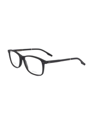 Safilo Full-Rim Square Matte Black Frames for Men, 01 003 5517, 55/17/145