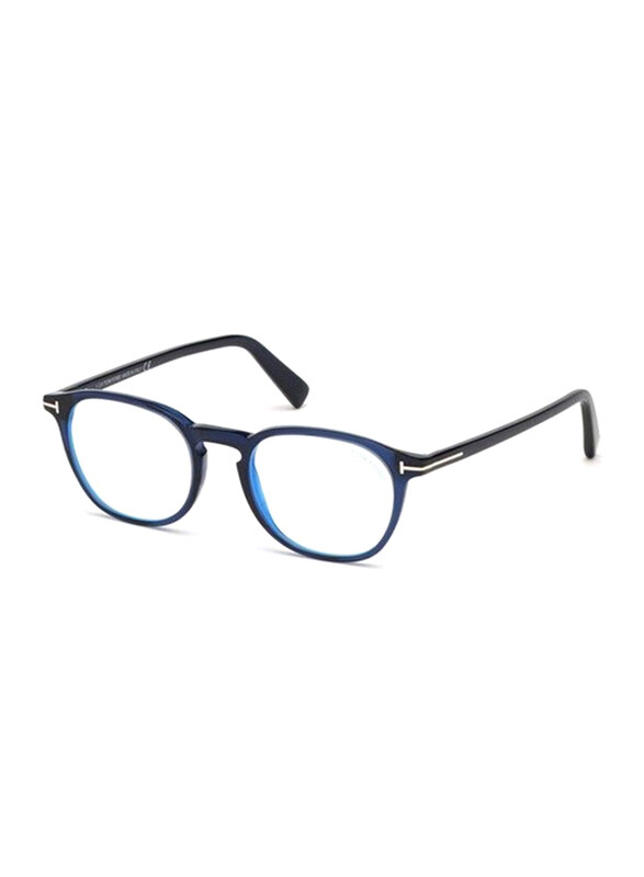 

Tom Ford Full-Rim Cat Eye Blue Eyeglasses for Women, Transparent Lens, FT5583-B 090, 50/20/145