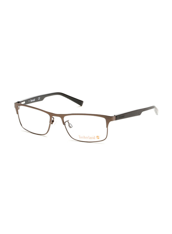 Timberland Full-Rim Rectangle Matte Dark Brown Frames for Men, TB1547 049, 53/17/140